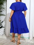 robe bleue grande taille