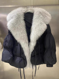 Airchics manteau doudoune fausse fourrure avec poches femme oversized