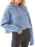 Airchics sweatshirt courte à capuche femme mode