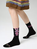 Airchics 3 paires chaussettes coton couleur bloc femme mode
