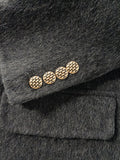Airchics blazer courte laine boutonnage avec poches col rond femme mode