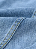 Airchics veste en jean boutonnage avec poches femme oversized