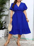 robe bleue grande taille