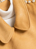 Airchics poncho manteau en laine avec poches col revers femme mode