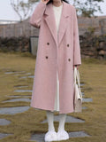 Airchics manteau en laine double boutonnage avec poches femme élégant