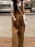 Airchics salopette avec poches femme mode marron