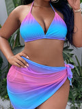 Maillot De Bain Trois Pièces Grande Taille Pour Femme