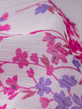 Airchics robe longue mousseline imprimé à fleurie fendu le côté v-cou élégant bal de promo