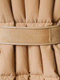 Airchics manteau doudoune laine avec poches ceinture femme élégant