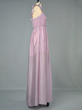 Airchics robe longue fendu le côté à volantée sans manches doux bal de promo violet
