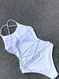 Airchics maillot de bain une pièce croisé dos nu mode femme