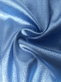 Airchics mi-longue robe satin à volantée bretelle col carré mode bleu