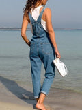 Airchics salopette en jean bretelle ample décontracté femme combinaison
