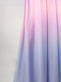 Airchics robe longue mousseline couleur dégradé avec pearl élégant gender reveal bleu et rose
