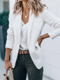 Airchics blazer avec poches mode femme veste blanche