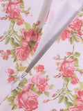 Airchics mi-longue robe moulante imprimé à fleurie dos nu col carré mode champetre