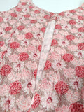 Airchics mi-longue robe imprimé à fleurie à volantée sans manches mode rose