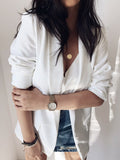 Airchics blazer avec poches mode femme veste blanche