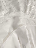 Airchics robe longue mousseline jacquard à fines brides élégant de mariée princesse blanche