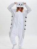 Airchics pyjama kigurumi animaux chat capuche mignon femme pilou combinaison gris