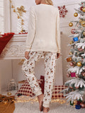 Airchics ensemble de pyjama wapiti col rond manches longues femme casual Noël