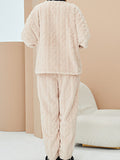 Airchics ensembles pyjama casual maison poches tricot torsadé costume deux pièces femme enceinte