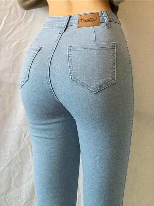 Airchics jean push up po taille haute slim mode femme pantalon