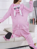 Airchics pyjama kigurumi animaux lapin polaire mignon femme combinaison