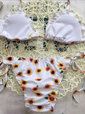 Airchics maillot de bain tournesol volantée 2 pièces bohème femme bikini