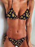 Airchics maillot de bain tournesol volantée 2 pièces bohème femme bikini