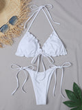 Airchics bikini aléatoire avec plis maillot de bain femme blanche