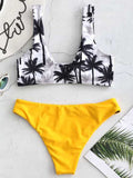 Airchics maillot de bain tropicale noeud papillon 2 pièces femme bikini