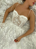 Airchics robe longue dentelle bustier fluide élégant de soirée pour mariage