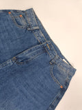 Airchics jupe longue en jean poches taille haute mode femme bleu